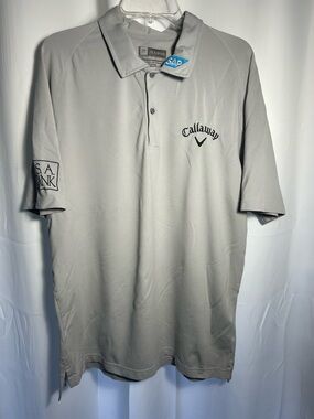 Callaway Light Gray Performance Polo